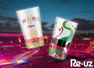 Palau Sant Jordi e lo Stadio Olimpico Lluís Companys hanno affidato a Re-uz la gestione dei loro nuovi bicchieri riutilizzabili