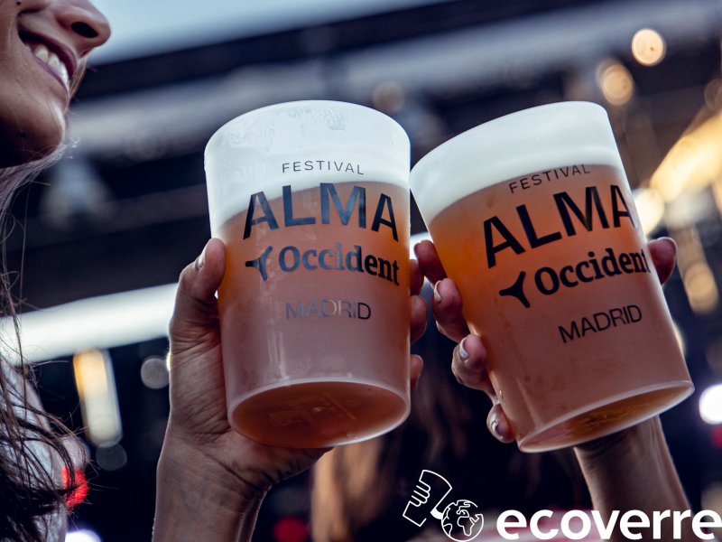 Alma Festival a Madrid e Barcellona con bicchieri e tazze riutilizzabili Re-uz!