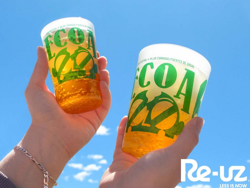 ECOA, il primo festival transfrontaliero d'Europa, si affida ai bicchieri riutilizzabili Re-uz 